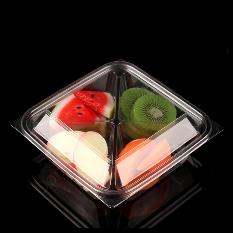 Einweg -Plastik -Plastik -Transparent -Obst -Salat -Blister -Box -Behälterverpackung mit Deckel