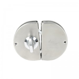 GDL001 201 Edelstahl Handelsablebiger Metallchrom-Gla-Tür-Anti-Diebstahl-Sicherheitsschloss, Doppelschwungscharnier, rahmenloser Schiebet für Schiebet für Schieber