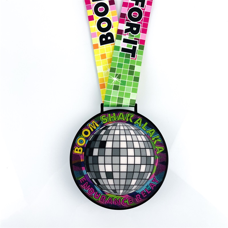 LED Glowing Night Run Medaillen Ball Design Fun Run Medal Medaille