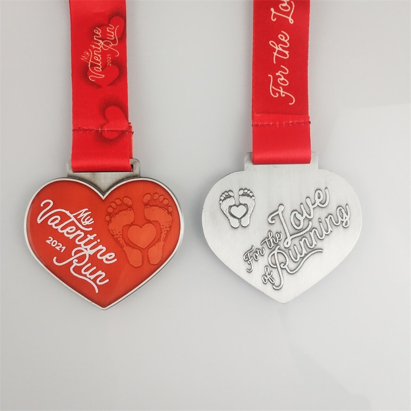 Urlaubsmedaillen Metallgeschenke für Valentinstag Trail -Running -Medaillen