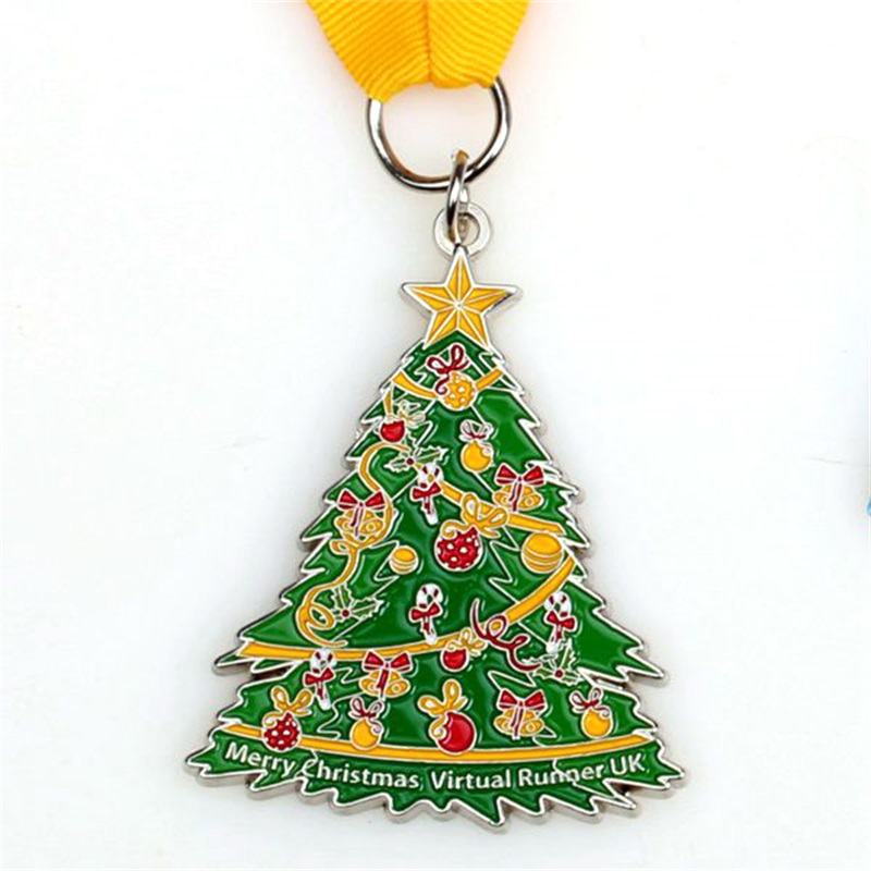 Custom Medal Awards für Weihnachtsmedaillen Gold Silber und Bronzemedaillen