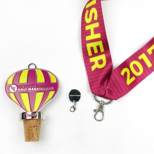 Custom Halb Marathon Medaillen Weinflaschen Stopper Vineyard -Medaille mit Charme