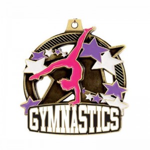 Zinklegierung Die Casting -Medaille Custom Medaille Emaille Gymnastics Medaille