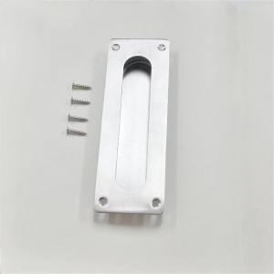 7,09 Zoll eingebrauchtes Fingerspüsch zieht für Taschen Tür Schranktür, Schleifstürgriff, gebürstete rostfreie Stahl rechteckige Tür -Hardware