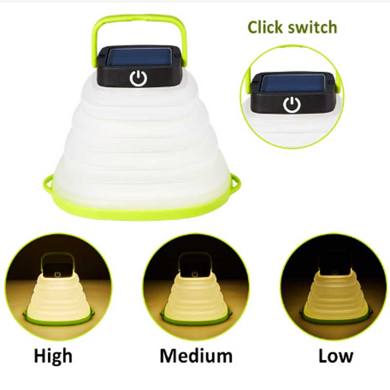 LED Camping Light Solar wiederaufladbare Laternen -Energie -Einsparung Weiche Solarlaternen LED Bubble Light