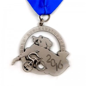 Custom 3D Die Cast Cycling Mountain Bike Race Bicycle Sport Medaille