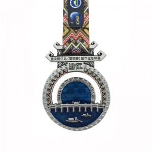 Hervorragende metallische Metallmedaille für Marathonsport -Event Soft Email Medaillons