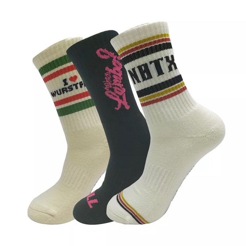 Sportsocken cool klassisches Design Custom Knitting Logo Hochqualität komfortable Männer Socken