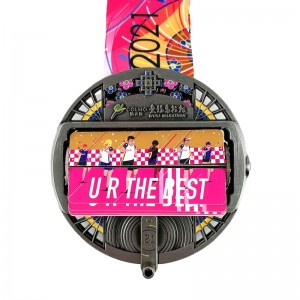 Sportmedaillen Lieferanten benutzerdefinierte virtuelle Laufmedaille OEM Running Medals Factory