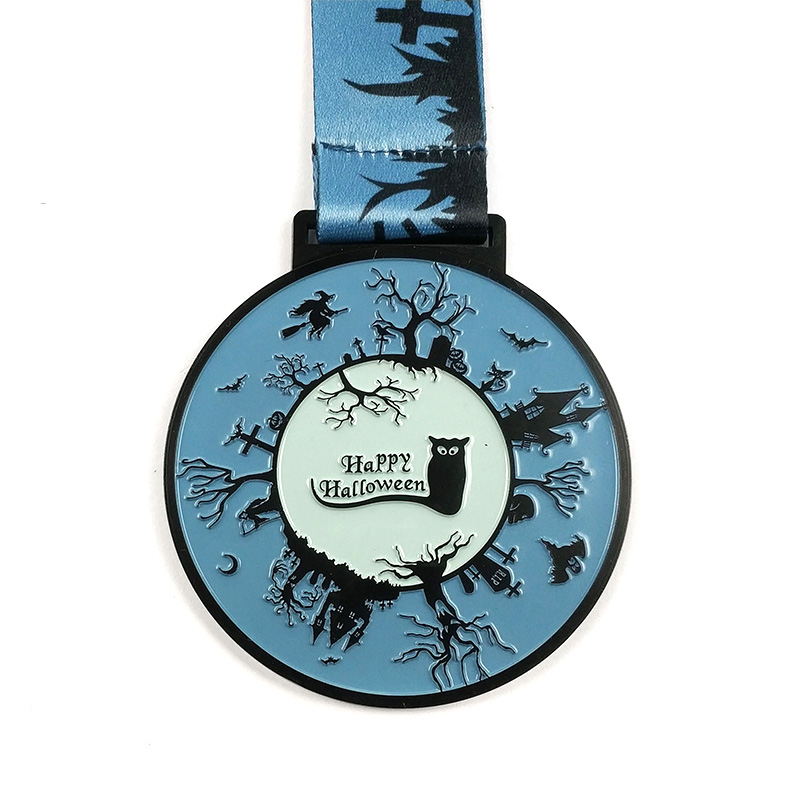 Lustige Custom Metal Sport Award Halloween Hallowmas Run Medaillen