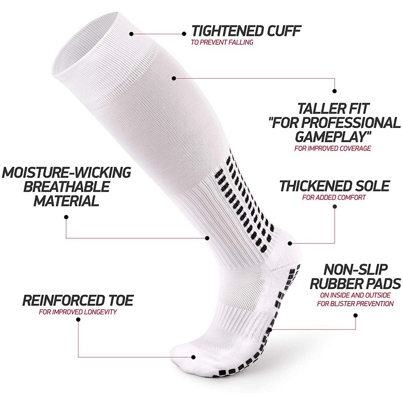 Baumwollcrew -Socken von Fußballsocken Custom Logo Soccer Socken