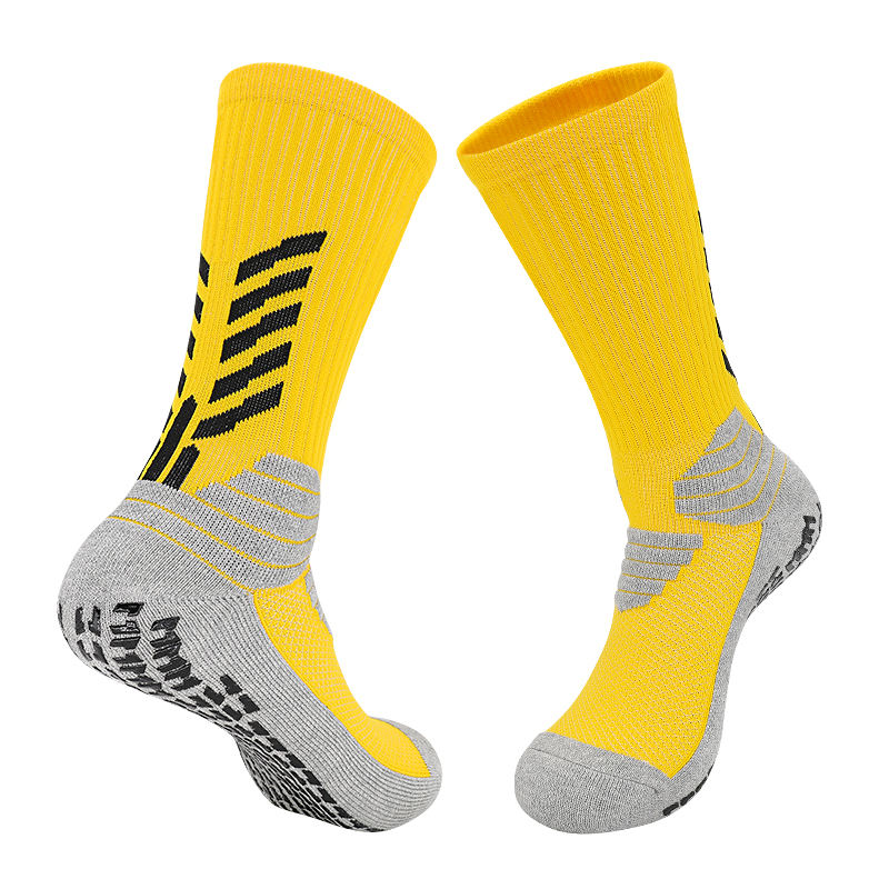 Fabrikspezifische Sport -Grip -Socken Anti -Slip -Fußball -Socken mit kundenspezifischen Sportfußballsocken