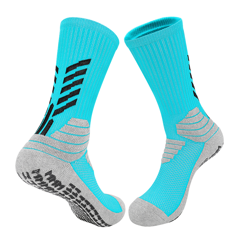 Fabrikspezifische Sport -Grip -Socken Anti -Slip -Fußball -Socken mit kundenspezifischen Sportfußballsocken