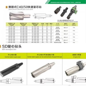 Chuanrun CNC Hochgeschwindigkeit Carbid WC Core U-Drill WCMT Insert Machine Drill für indexierbare Werkzeugeinsatze