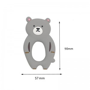 BPA Free kaubarer Zahnen Spielzeugbabyzähte tragen Silikon -Teether