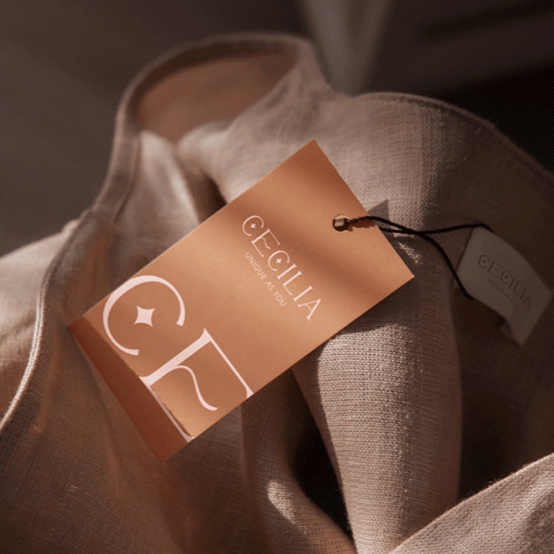 Materialien für die Herstellung von Kleidungsschilds