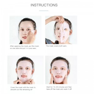 Wiederverwendbare Silikonmaske-Maskenabdeckung Silikonhaut Maske wiederverwendbare Feuchtigkeits-Gesichts-Silikonmaske Anti-Evaporation Maske Gesichtsbehördewerkzeuge