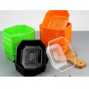 Keine Abdeckung Deep Tablett 155*145*50 mm Hgf-01b grün/orange