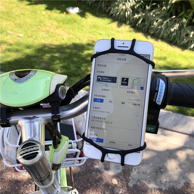 Fahrrad Telefonhalterung, Motorrad -Lenkerhalterung, 360 ° rotierende Silikonrad -Fahrrad -Telefonhalterung, kompatibel mit iPhone 13/12/11 Pro Max XS Max XR x 8 7 6S plus SE 2022 12 Mini, Samsung Galaxy