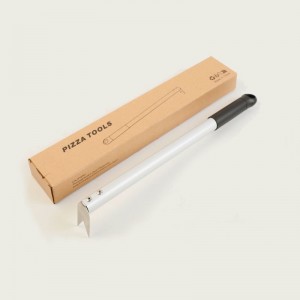 Wenden Sie Pizza -Gabeln Pizza Turner Aluminiumgriff Backware Raudy leicht zu lagern&Transferküche und Backwerkzeug, Silber