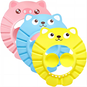 Verstellbares weiches Baby Bade Shampoo Duschschutz Hut Eva Kinder Ohrduschschütze Babyparty -Kappe für Kleinkind