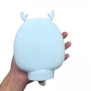 Silikonthermosflasche, heiße Wasserflaschen zur Schmerzlinderung, Menstruationskrämpfe, Hals und Schultern, heißer und kalter Rudel für heiße und kalte Therapie und Fußwärmer, Silikon -Thermosflasche mit weichem Deckel