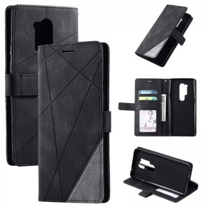 Geeignet für Apple iPhone14Pro -Telefonhülle, modisches Spleißen links und rechts Flip Phone Lederhülle, Halterung Brieftaschen -Karten -Slot -Telefonhülle, Ändern Sie die Kreditkartenbeutel Telefonschutz CA