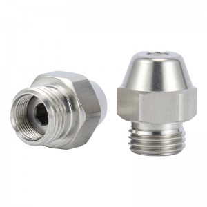 Diesel schwere Brenner -Brass -Messingöldüse mit hohlem, massivem Halbkegelspray -Muster