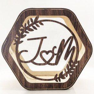 Hölzerne Anmeldungsbox