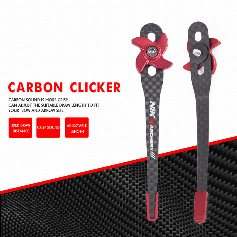 26CK03 Red Color Carbon Clicker für Recurve Bogenschießen