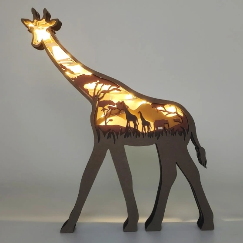 3D -Tierholz -Giraffe
