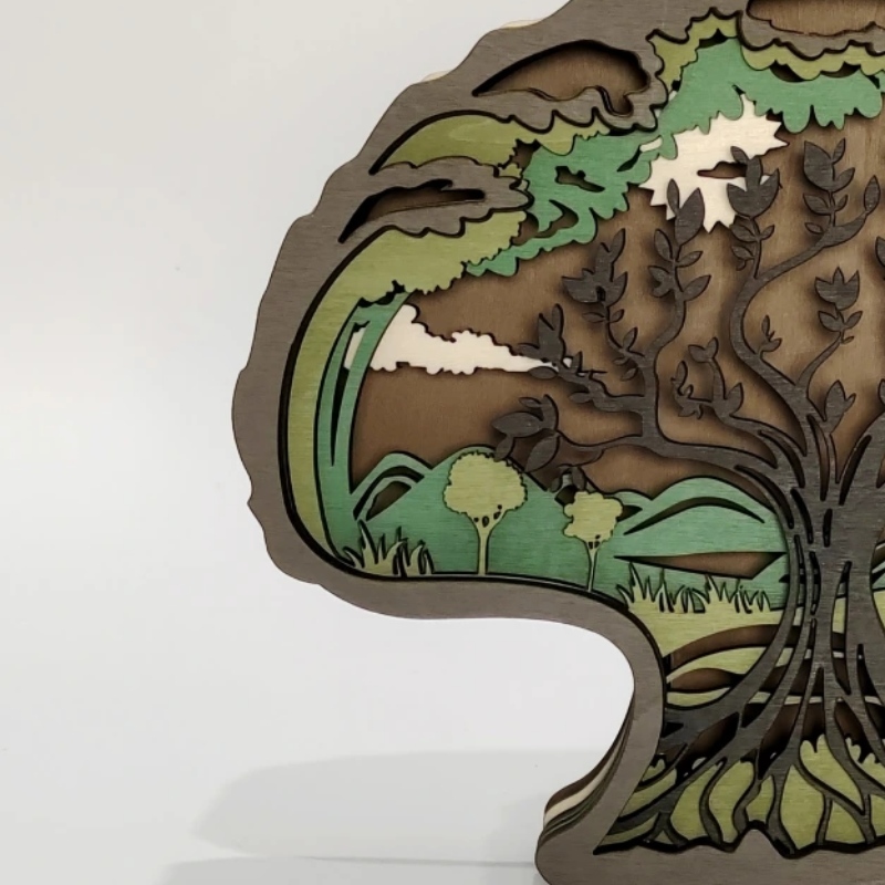 3D -Holzornamente für Bäume