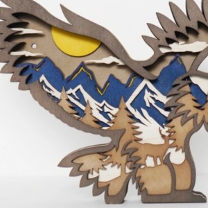 3D Eagle Holzhandwerk Dekoration