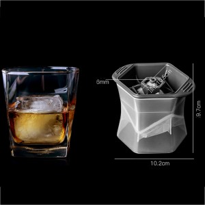 Silikoneisformen wiederverwendbare und bpa-freie Handwerksformen/ideal für Whisky, Cocktails, Kaffee, Soda, große Eiswürfel-Eisformen