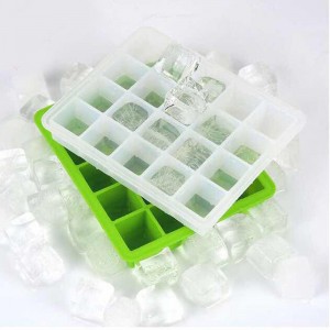 20 Brunnen Eiswürfelform, Eisschale aus Silikon aus Lebensmitteln, Cocktail -Getränk -Eiswürfelform, leicht zu reinigen BPA -kostenlos