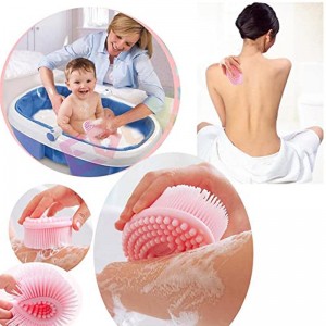 Silikonkörper Scrubber Loofah Peeling Body Bad Pinsel Loofah Pinsel für empfindliche Kinder Frauen Männer alle Haut
