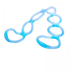 Silikon -Pull -Up -Bänder, elastisches Pullseil Silikon -Pullseil -Set Fitness -Übungswiderstandsbänder für Körperdehnung, Yoga