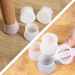 Silikonstuhl Bordbodenschutz, Stuhl Beinabdeckungen Hartholzboden Esstisch Stuhl Beinschutz elastischer Möbelstuhl Beinabdeckungen Nicht-Rutsch Anti-Kratzer-Lärm