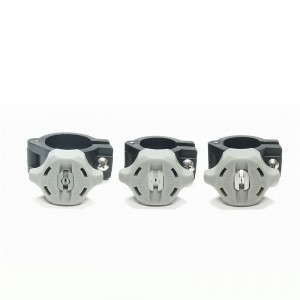 Hochwertige Rohrmontageklemme Kunststoff Schnellstrahl Flat Lüftersprühdüse, Schnellfreisetzungsstoff -Plastik -Toggle -Clip -Düse