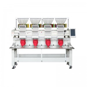 Vier Kopf mit hoher Geschwindigkeit computergestützter Stickmaschine