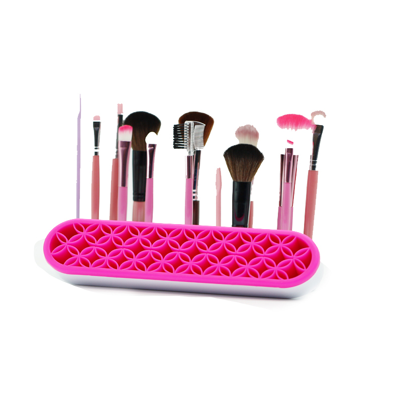 Silikon-Make-up-Pinselhalter, Silikon-Make-up-Pinsel-Organizer, Mehrzweck-Nagelbürstenorganisator für das Nähen von Handwerkstools, Malerei