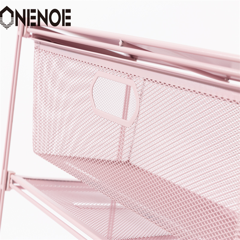 OneNoe Einfache kleine Drahtmetall-Mesh Stapelablagerungsschuhe Regale Kleidung Rack Regale Bücherregale Regale mit 5-stufig für Hotel Supermarkt Einkaufsgeschäft