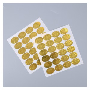 Gold Glossy Sticker