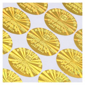 Gold Glossy Sticker