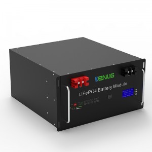 Rack montiert 48 V 100/150 200AH LIFEPO4 Home Appliances Stapelbare RS232/RS485/CAN -Kommunikation Schneller Lade -Lithium -Ionen -Akku mit LCD