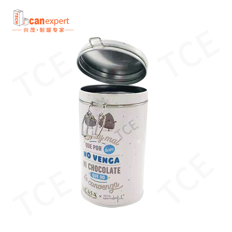 Benutzerdefinierte fabrik luftdichte Blechbehälter Verpackung Zylindrisch runde Rechteck Metallbox Luxus Kaffeedose für Kaffee