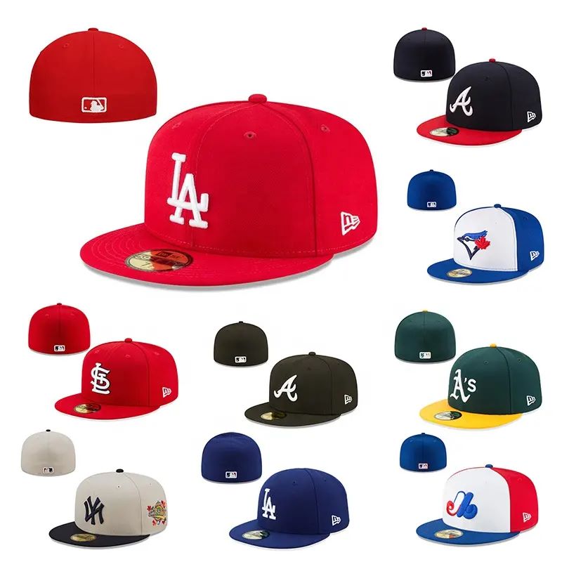 Großhandel Gorras leer benutzerdefinierte Baseballhut mit flachem Rand 3D Sticklogo