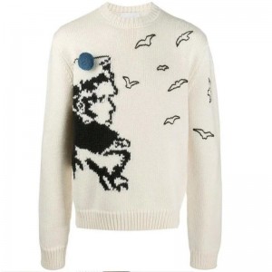 OEM Winter Jacquard Wool Pullover Männer Pullover Strickpullover