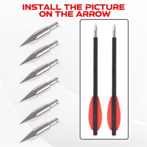 Elongarrow 151061 65 Grain Pfeilspitzen für ID4.2mm Pfeilschrauben