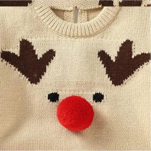 2023 Derneueste gestrickte Weihnachtsbabypullover für Kinder
